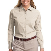 Finest quality Ladies Long Sleeve Easy Care Soil Resistant Shirt